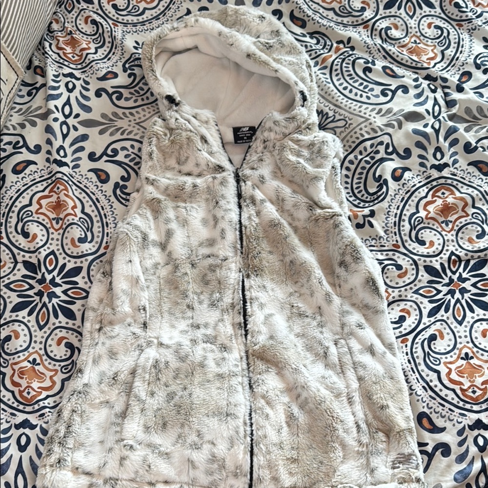 Faux Fur Hooded Vest